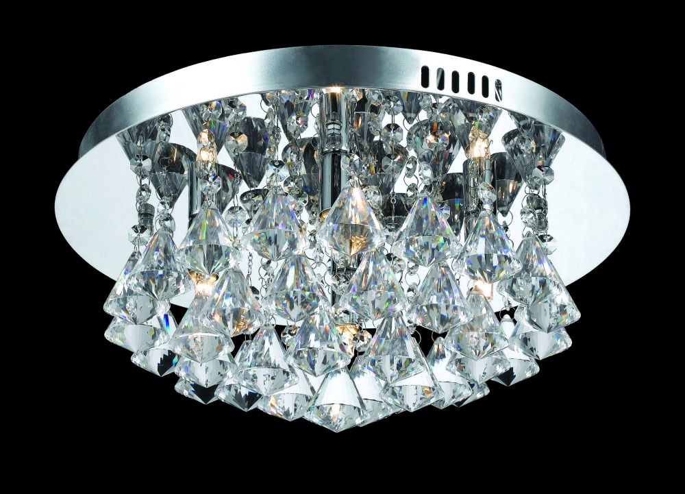 Impex - Parma 4 Light Flush - Chrome