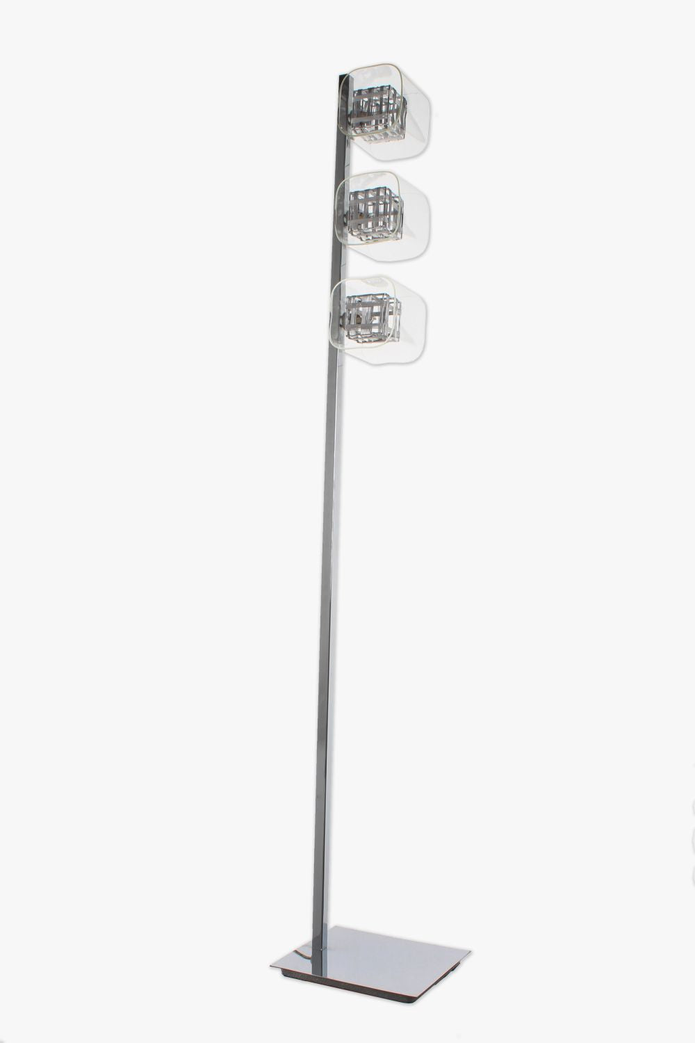 Impex - Avignon 3 Light Floor Lamp - Chrome