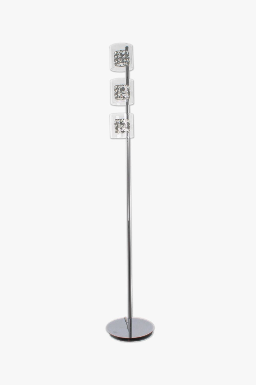 Impex - Sonja 3 Light Floor Lamp - Chrome