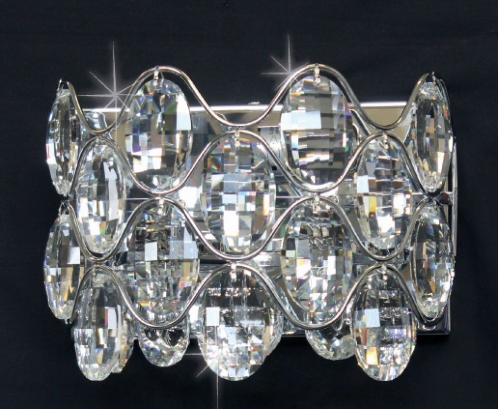 Impex - Raina 2 Light Wall Light - Chrome