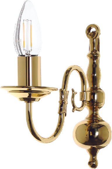 Impex - Flemish Wall Light - Polished Brass