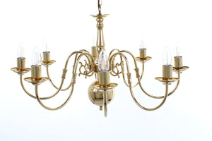 Impex - Flemish Chandelier 8 - Polished Brass