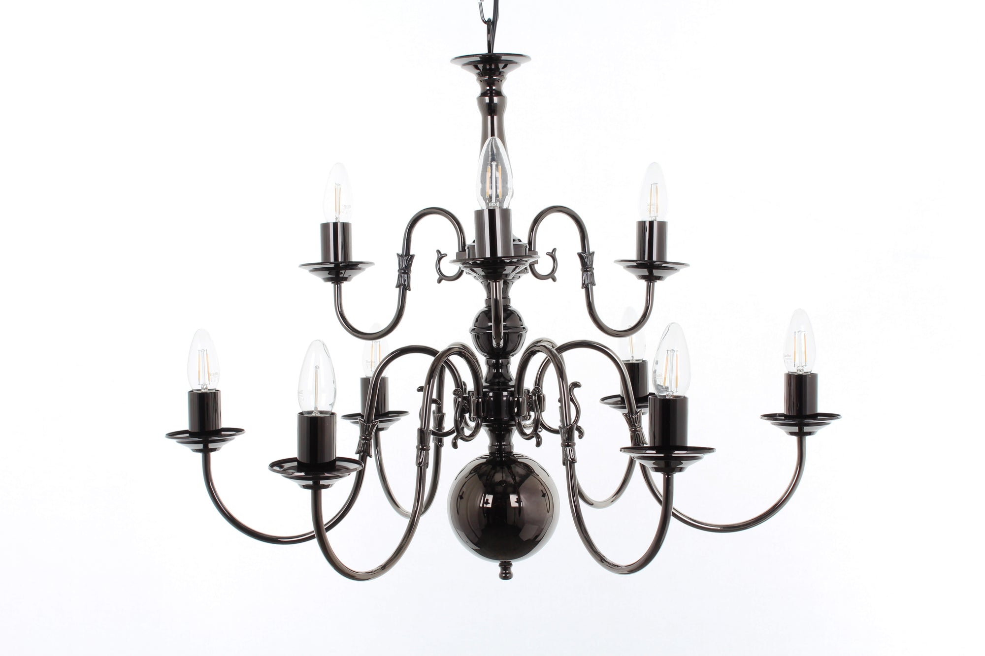 Impex - Flemish Chandelier 9 - Gunmetal