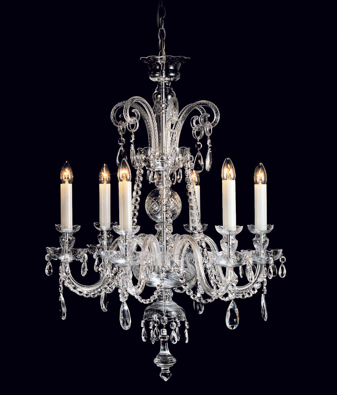 Impex - Liberec 6 Light Crystal Chandelier