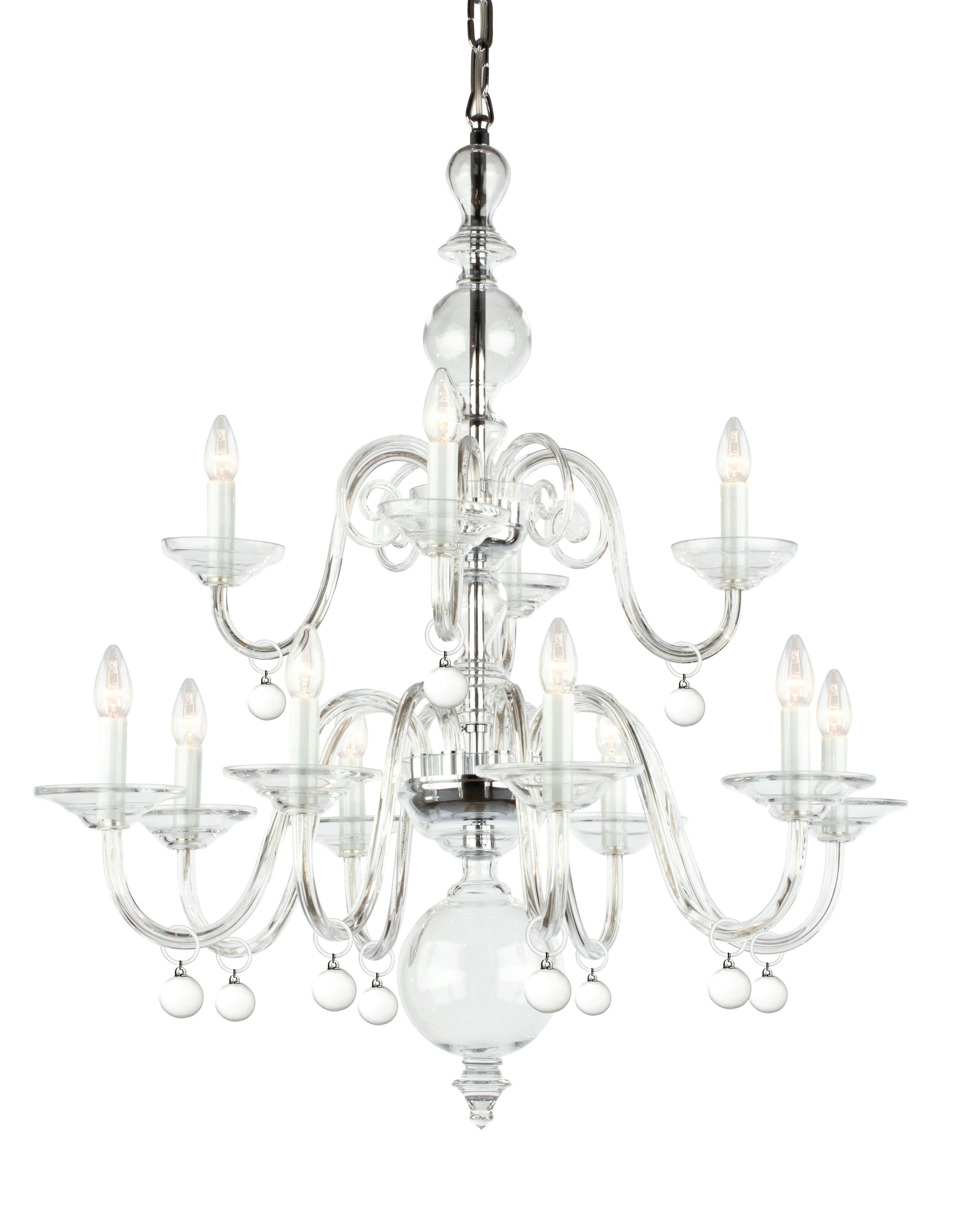 Impex - Padova 12 Light - Glass Chrome