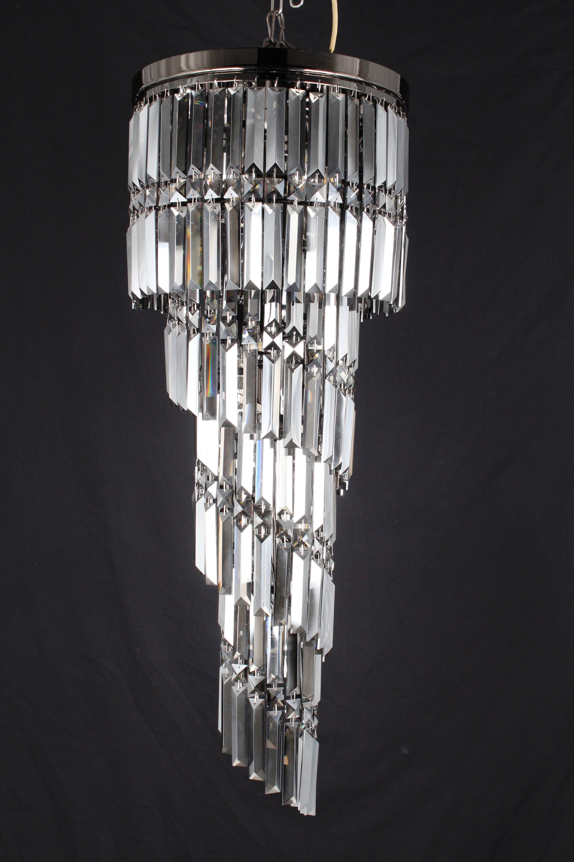 Impex - Toronto 9 Light Crystal - Gunmetal