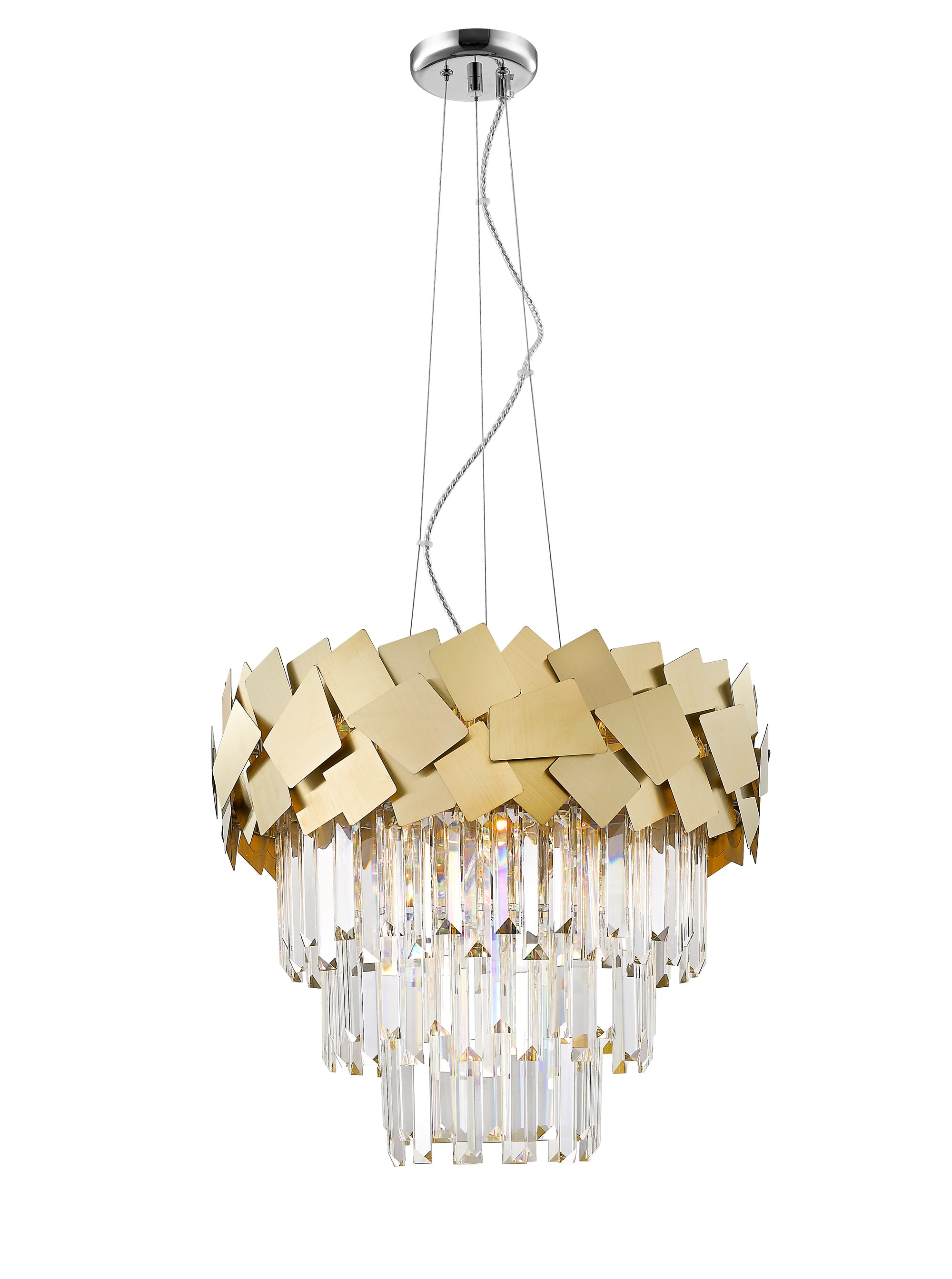 Impex - Celine 6 Light Crystal - Gold