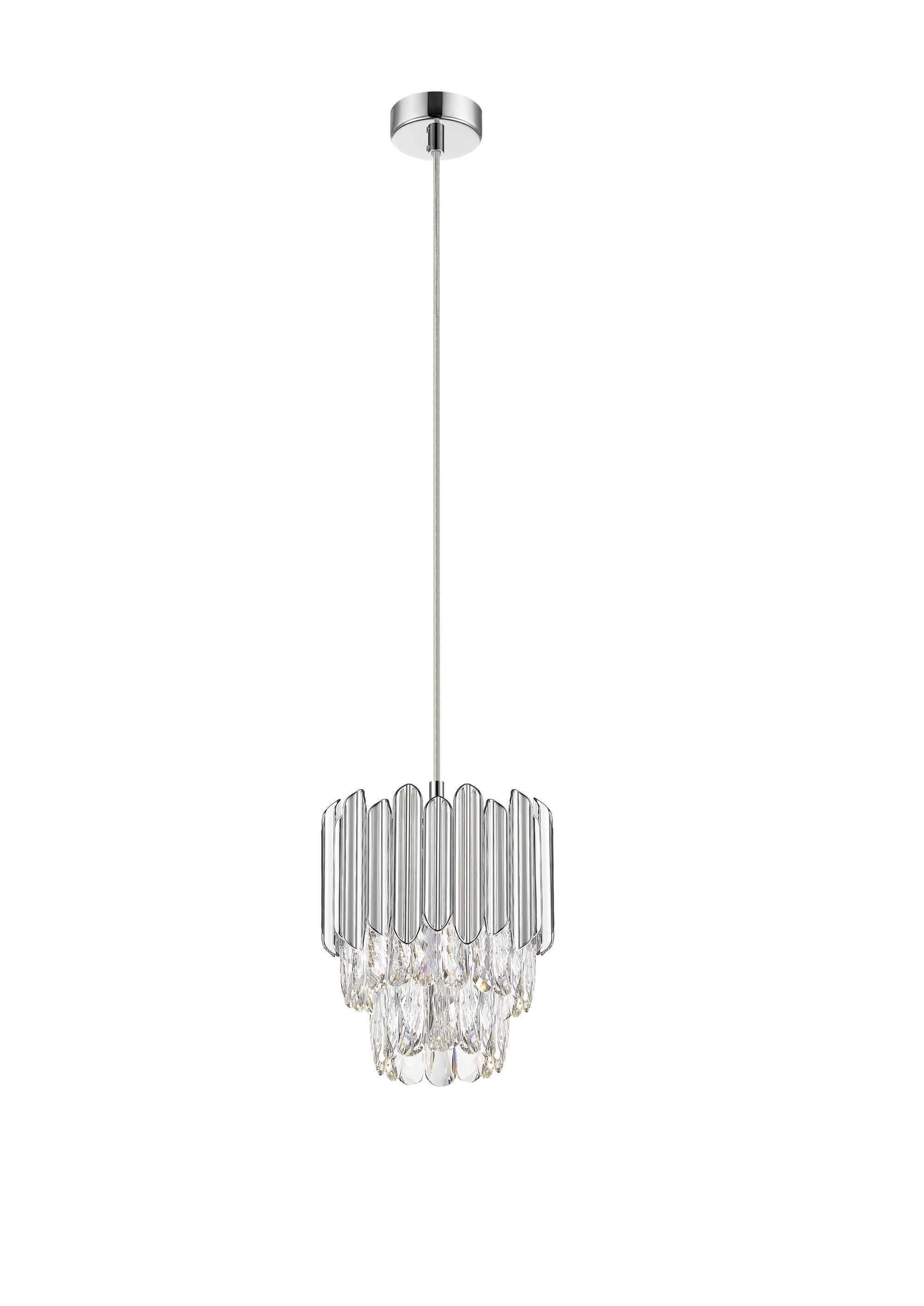 Impex - Grenada 1 Light Pendant - Chrome