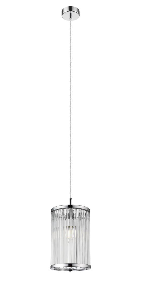 Impex - Antigua 1 Light Pendant - Chrome