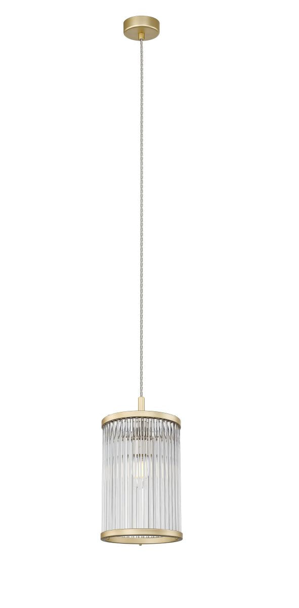 Impex - Antigua 1 Light Pendant - Matt Gold