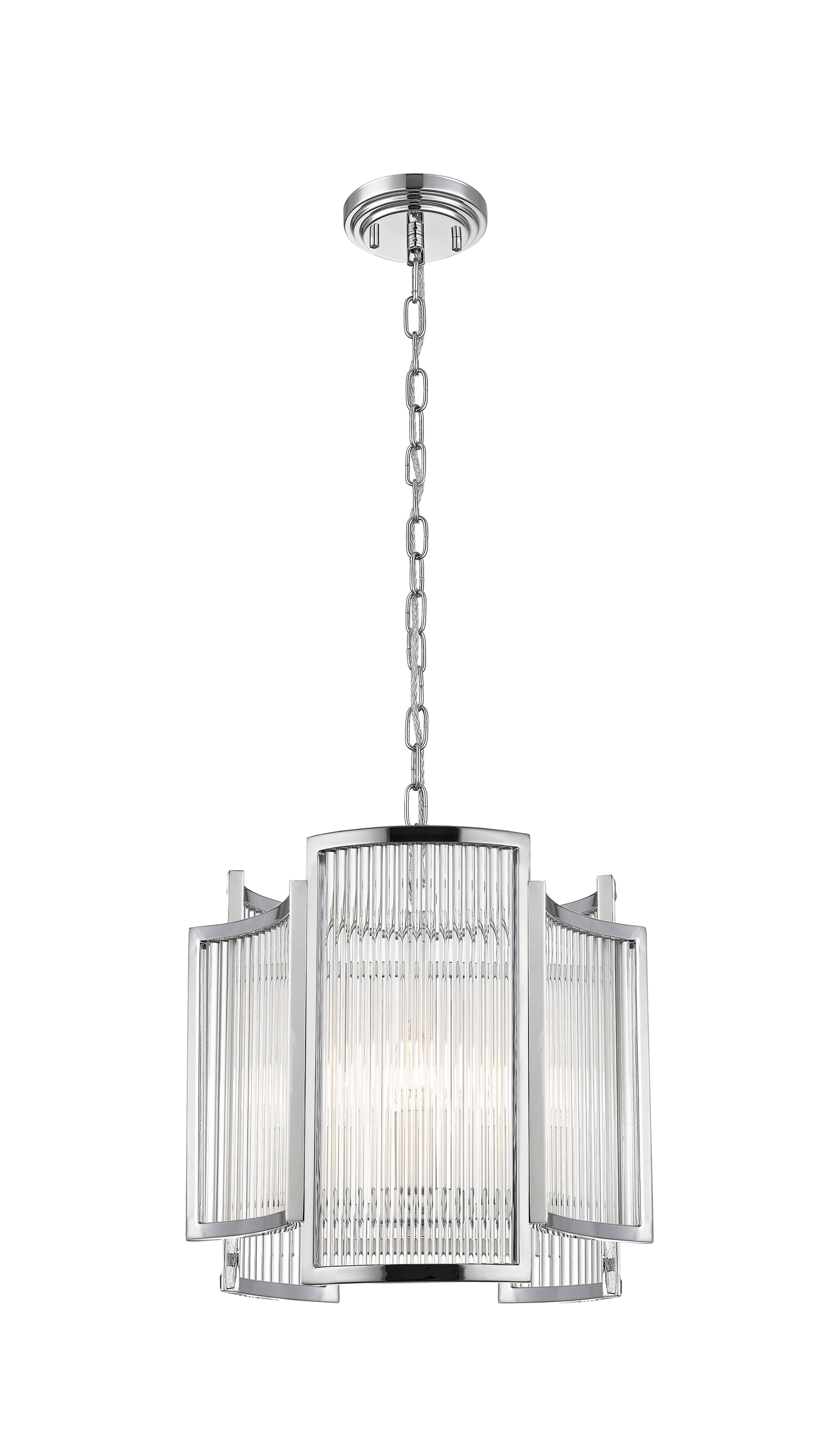 Impex - Antigua 3 Light Pendant - Chrome