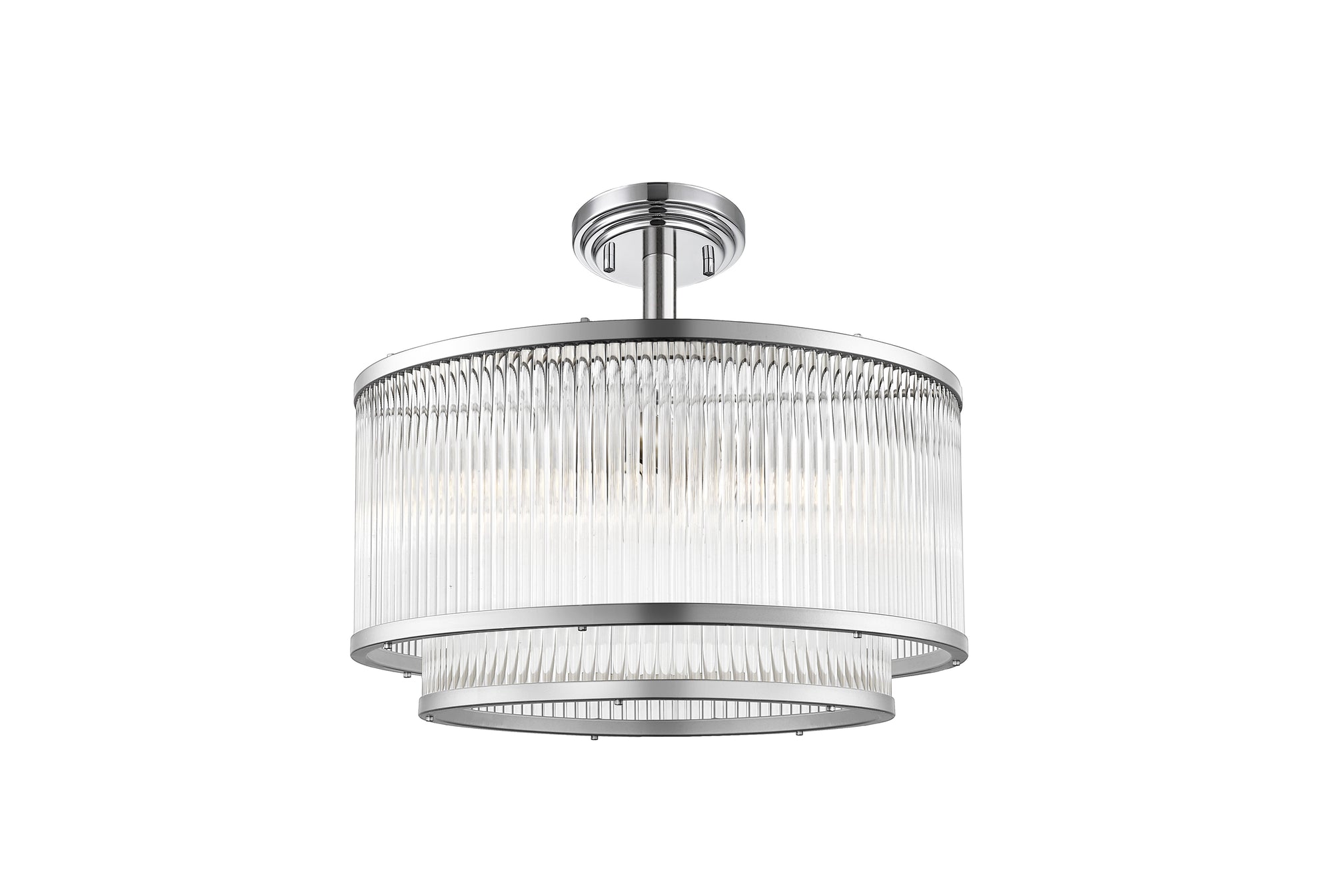 Impex - Antigua 5 Light Semi Flush - Chrome