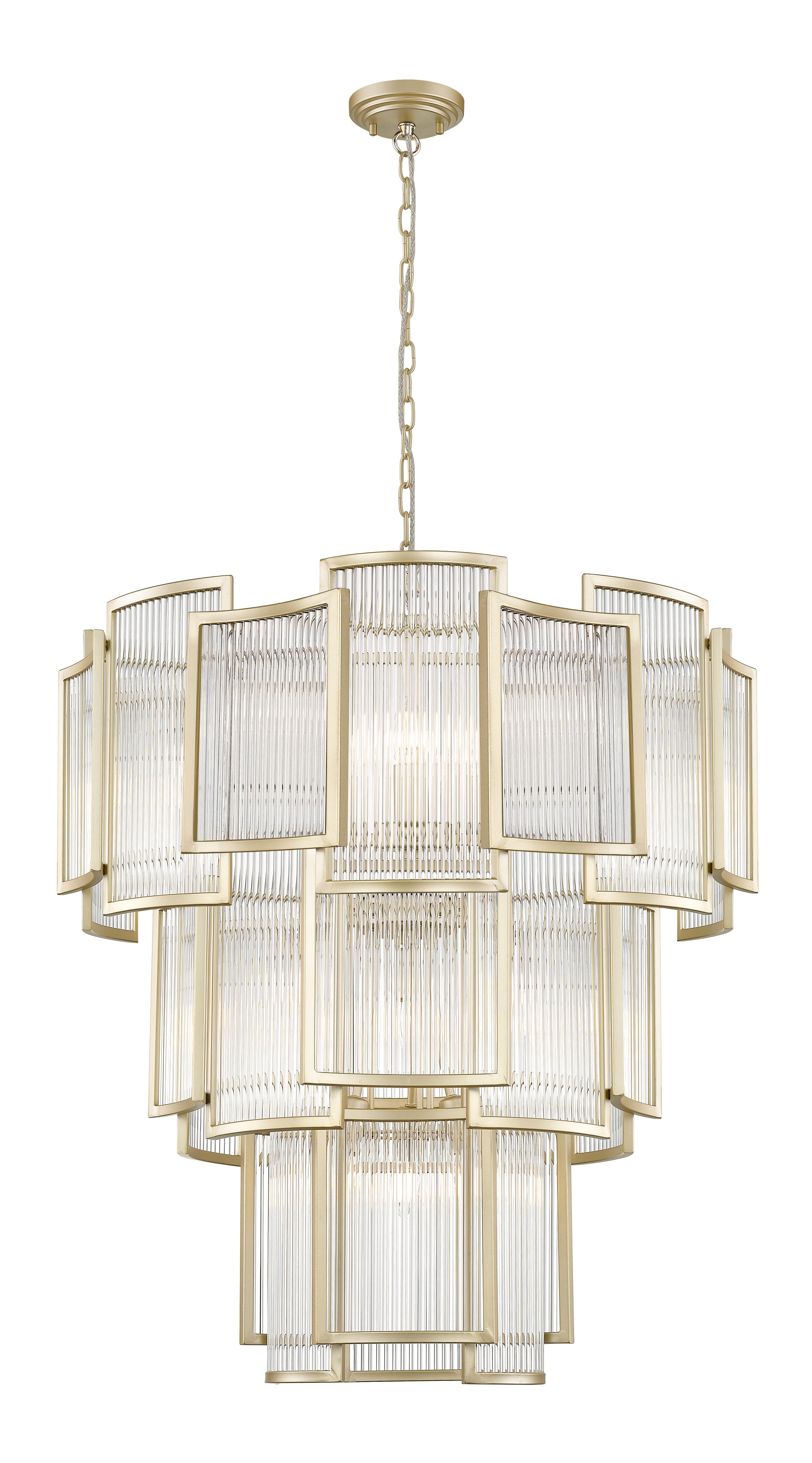 Impex - Antigua 13 Light Pendant - Matt Gold