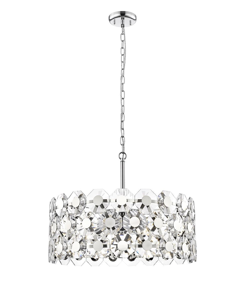 Impex - Bahamas 7 Light Pendant - Chrome