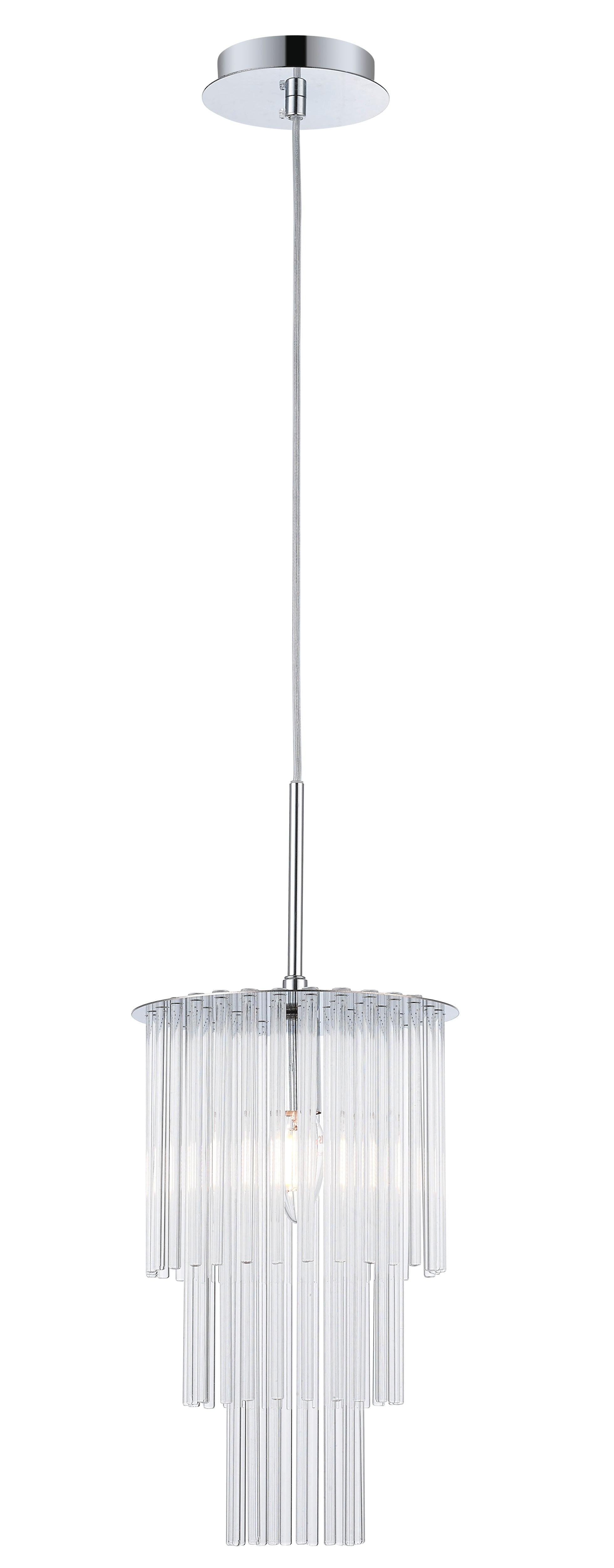 Impex - Panama 1 Light Pendant - Chrome