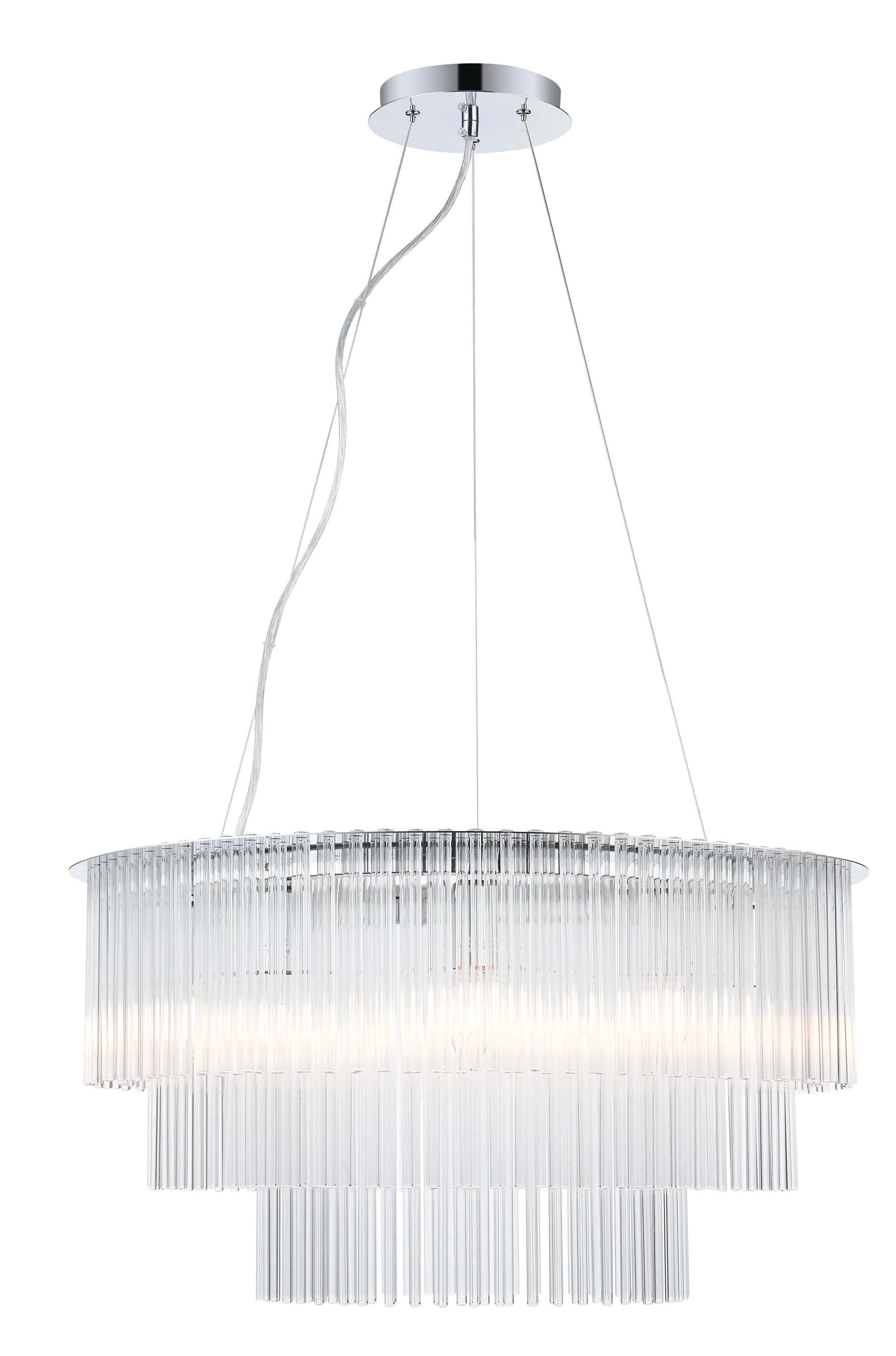 Impex - Panama 9 Light Pendant - Chrome