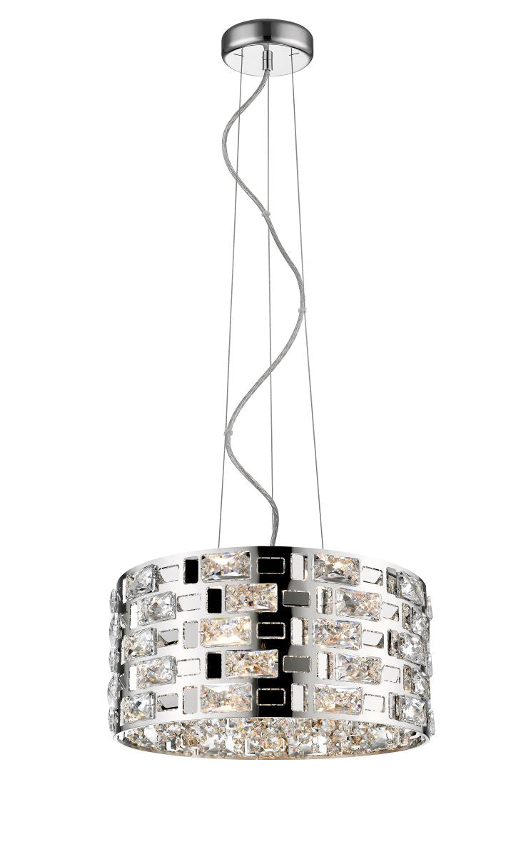 Impex - Lola Crystal Pendant - Chrome