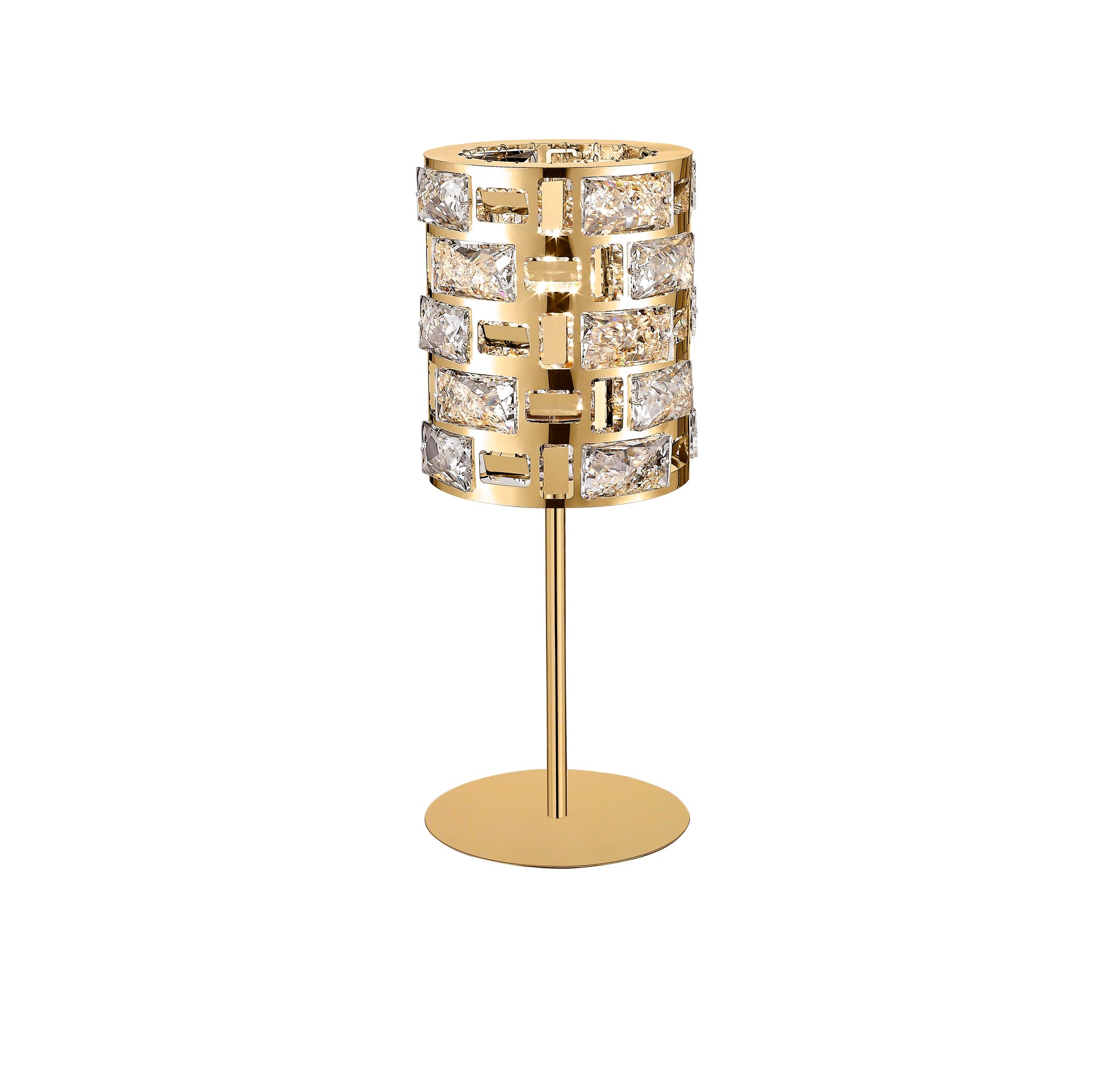 Impex - Lola Crystal Table Lamp - Gold