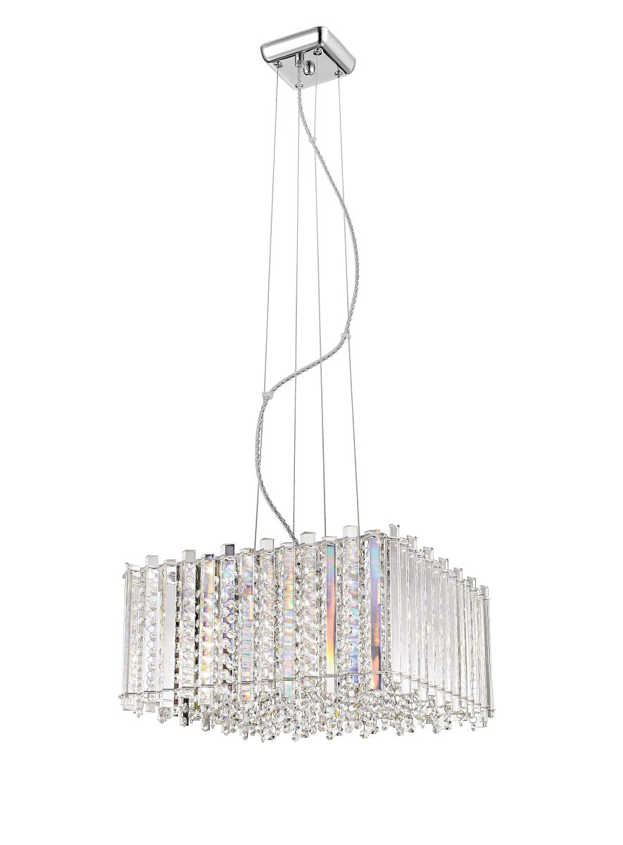 Impex - Clara Square Pendant - Chrome