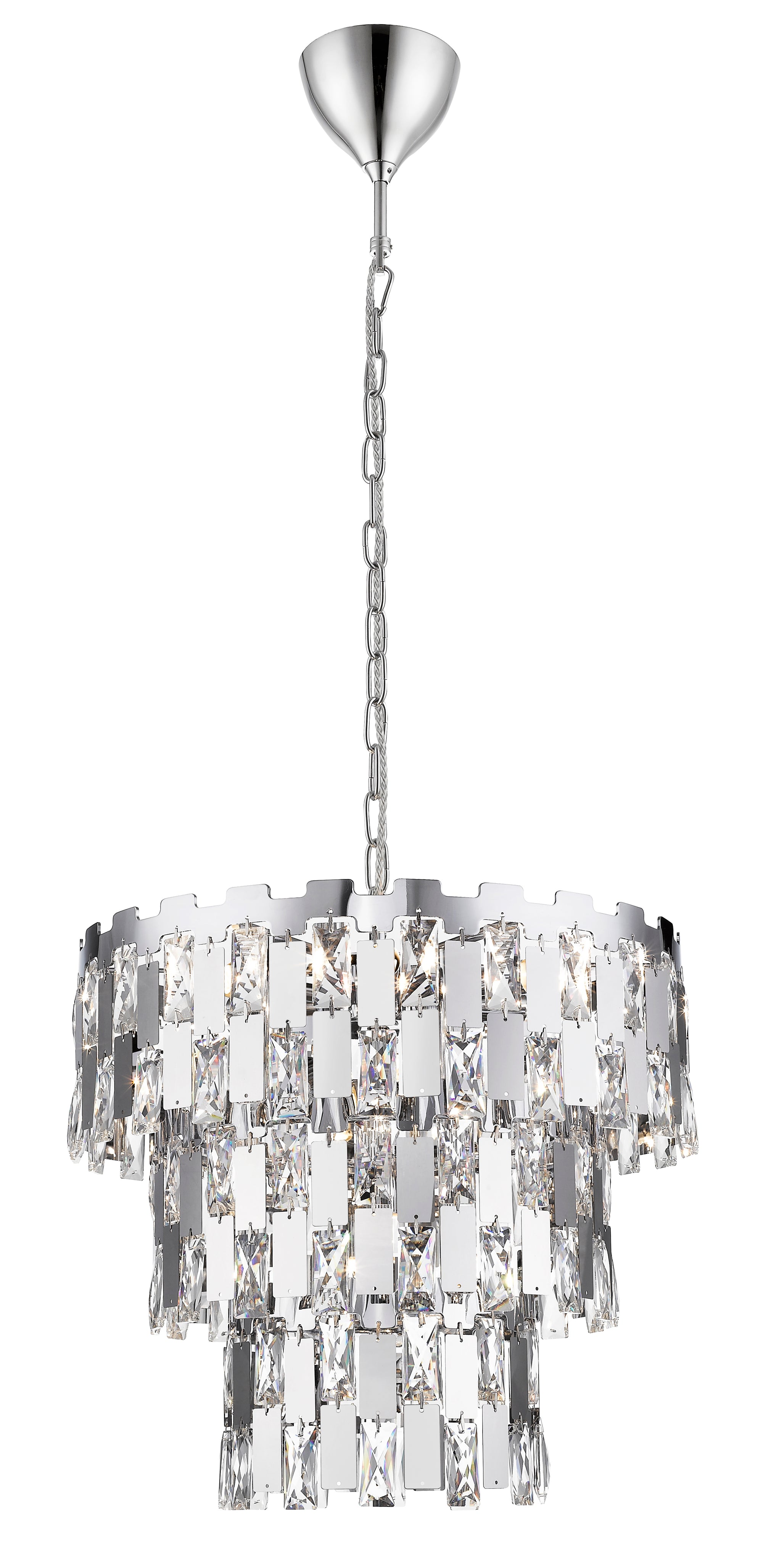 Impex - Alma 9 Light Crystal - Chrome