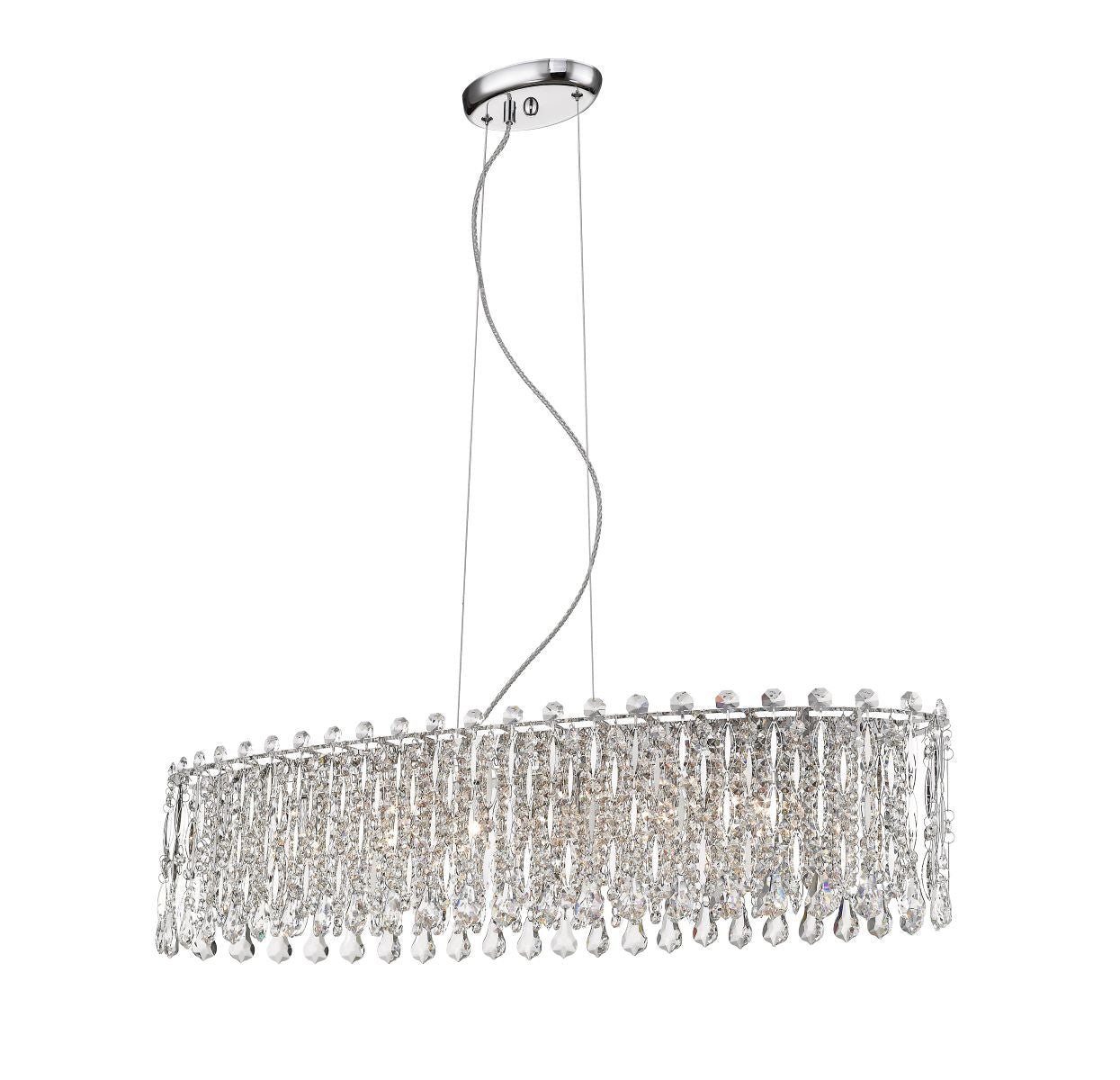 Impex - Alita 6 Light Crystal OBL - Chrome