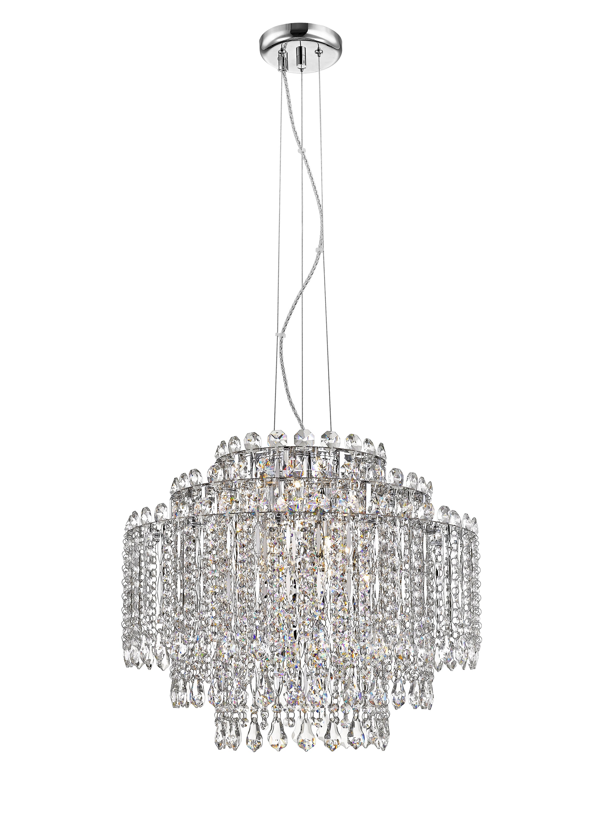 Impex - Alita 8 Light Crystal - Chrome