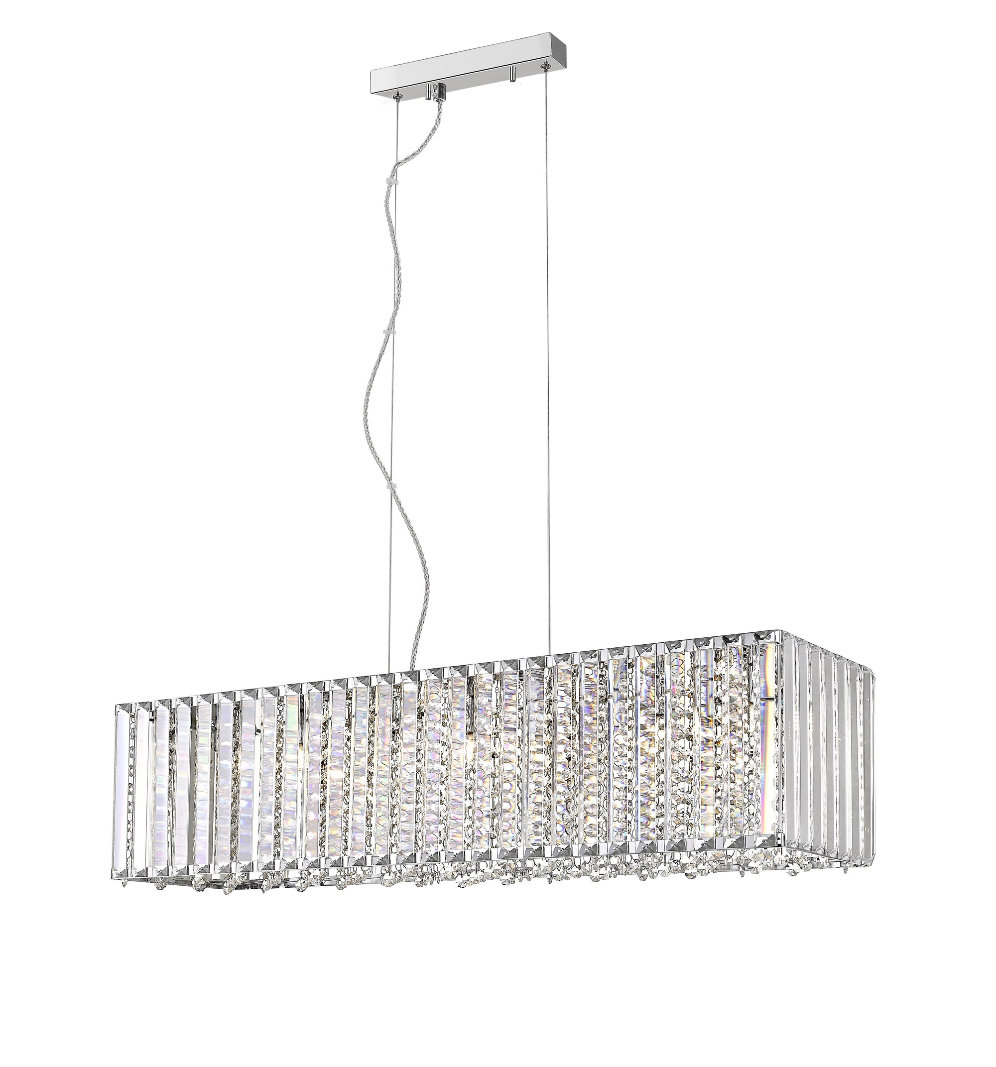 Impex - Diore 7 Light Crystal OBL - Chrome