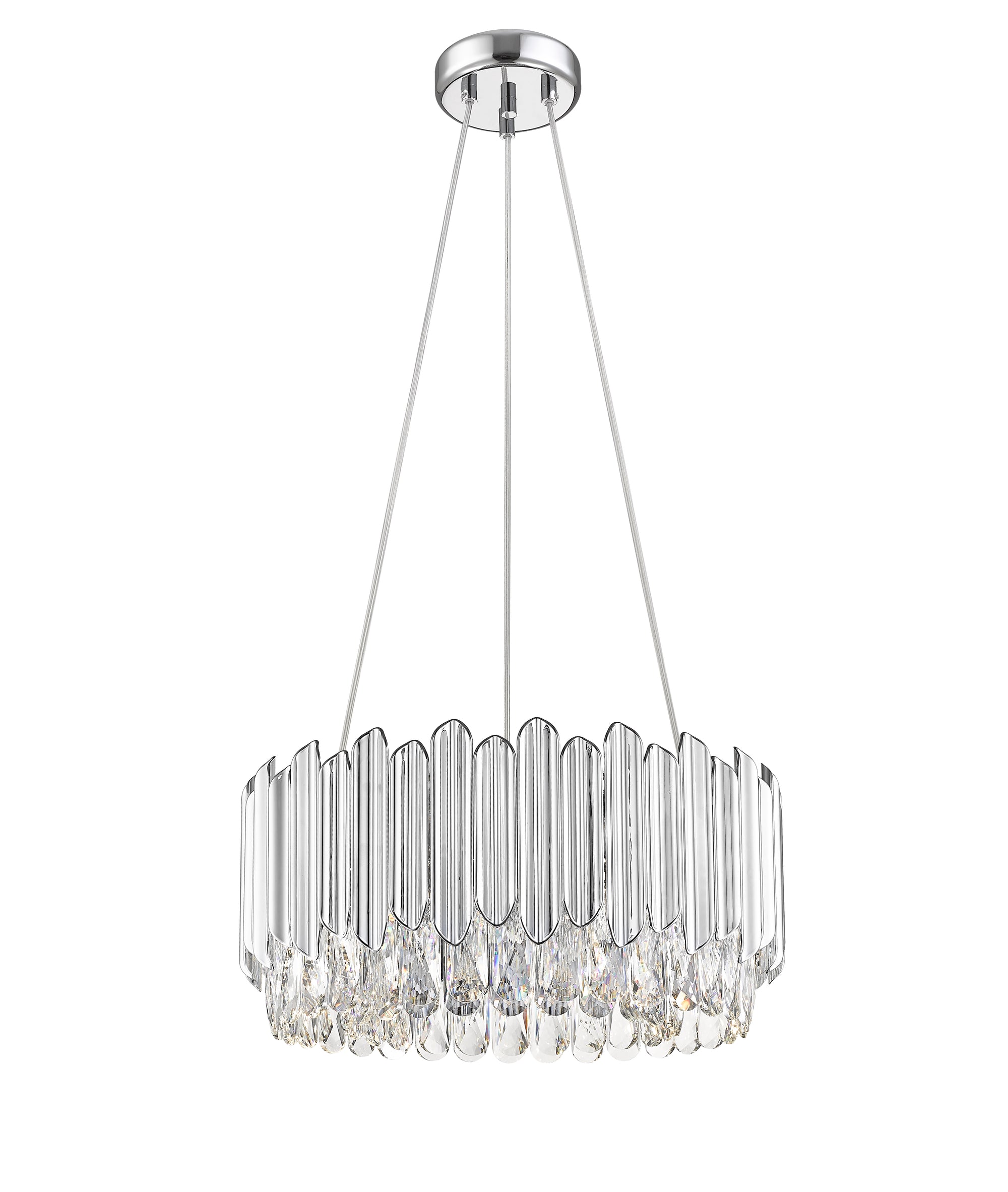 Impex - Grenada 5 Light Pendant - Chrome