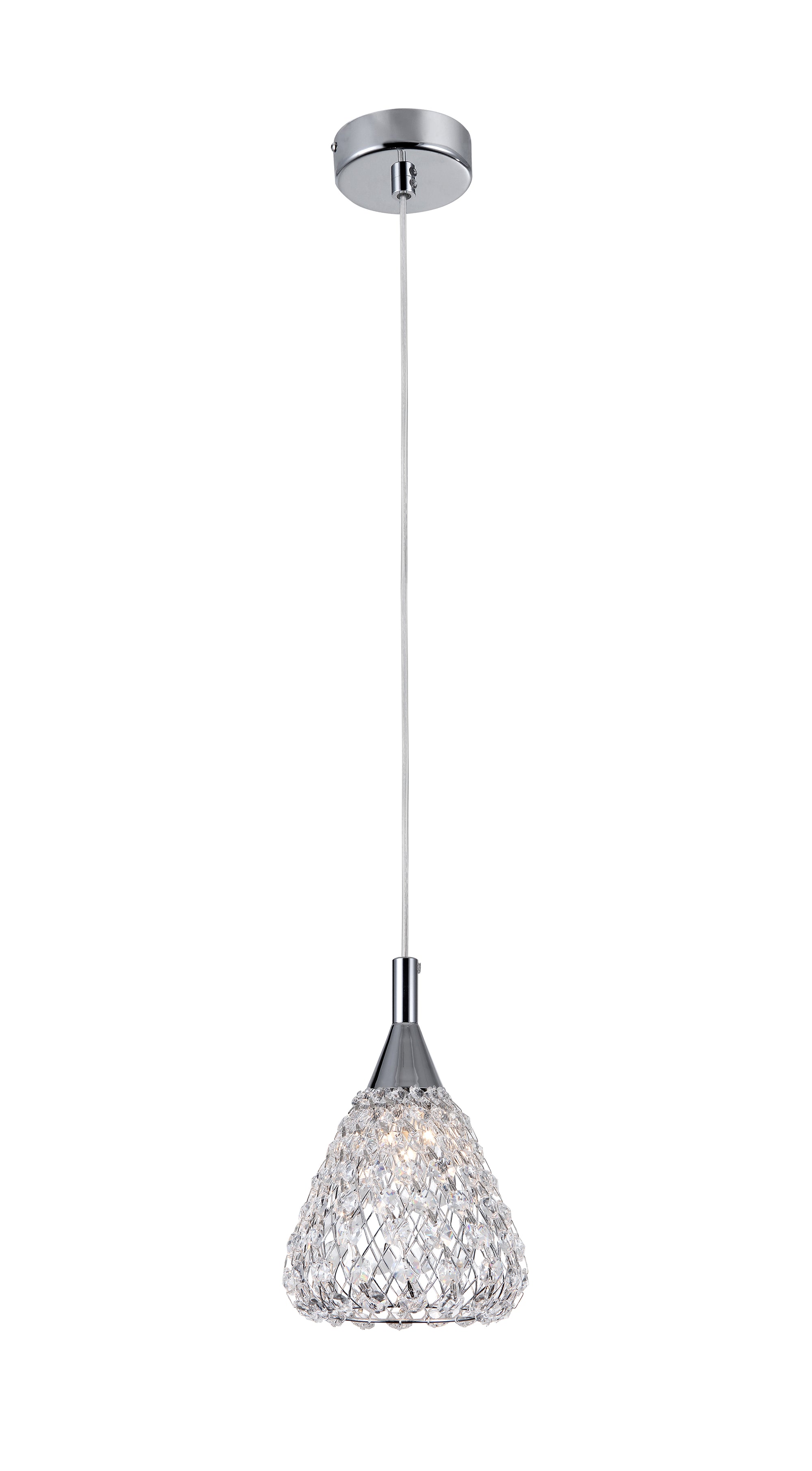 Impex - Simone 1 Light Crystal - Chrome