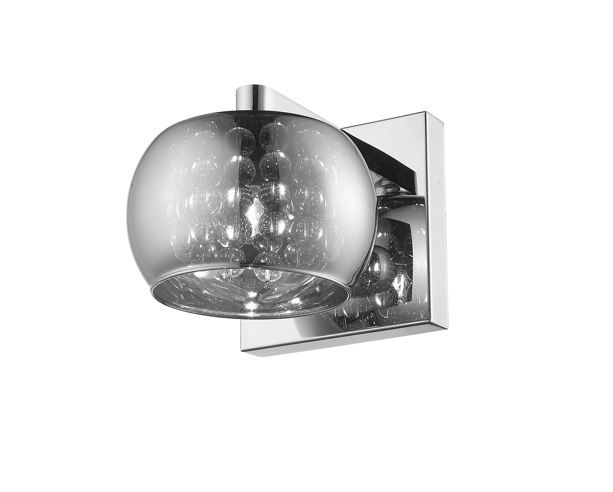 Impex - Deni Glass Wall Light - Chrome