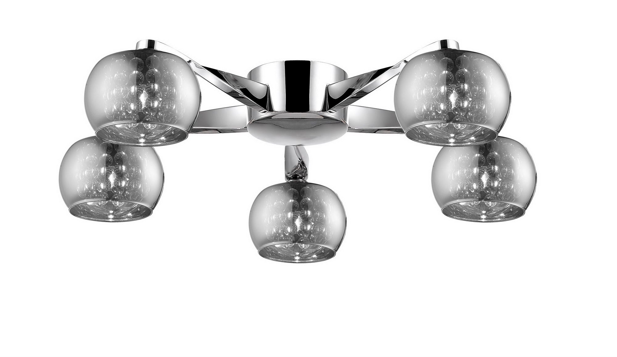 Impex - Deni Glass Flush With Beads - Chrome