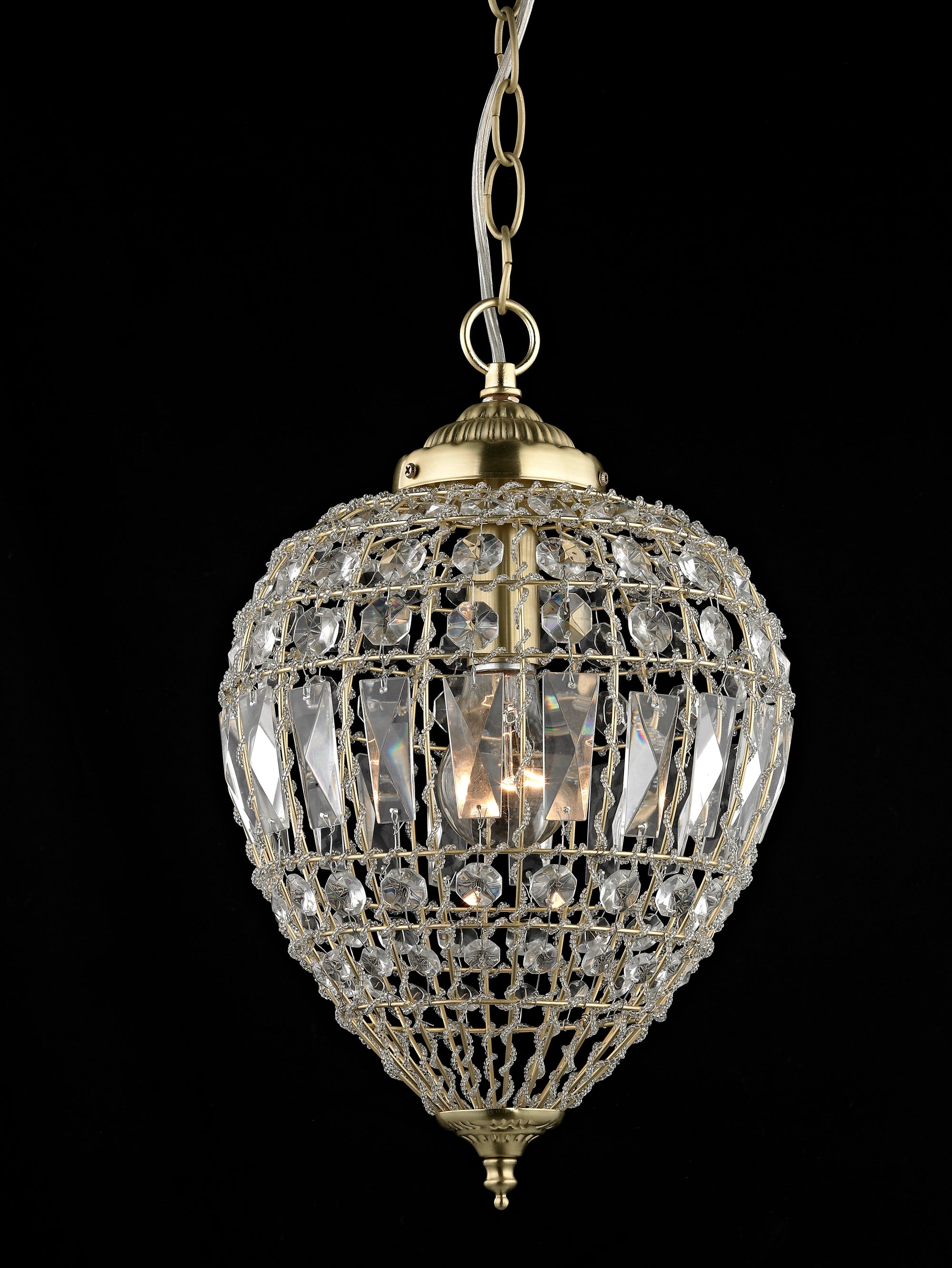 Impex - Bombay Large Pendant - Satin Brass