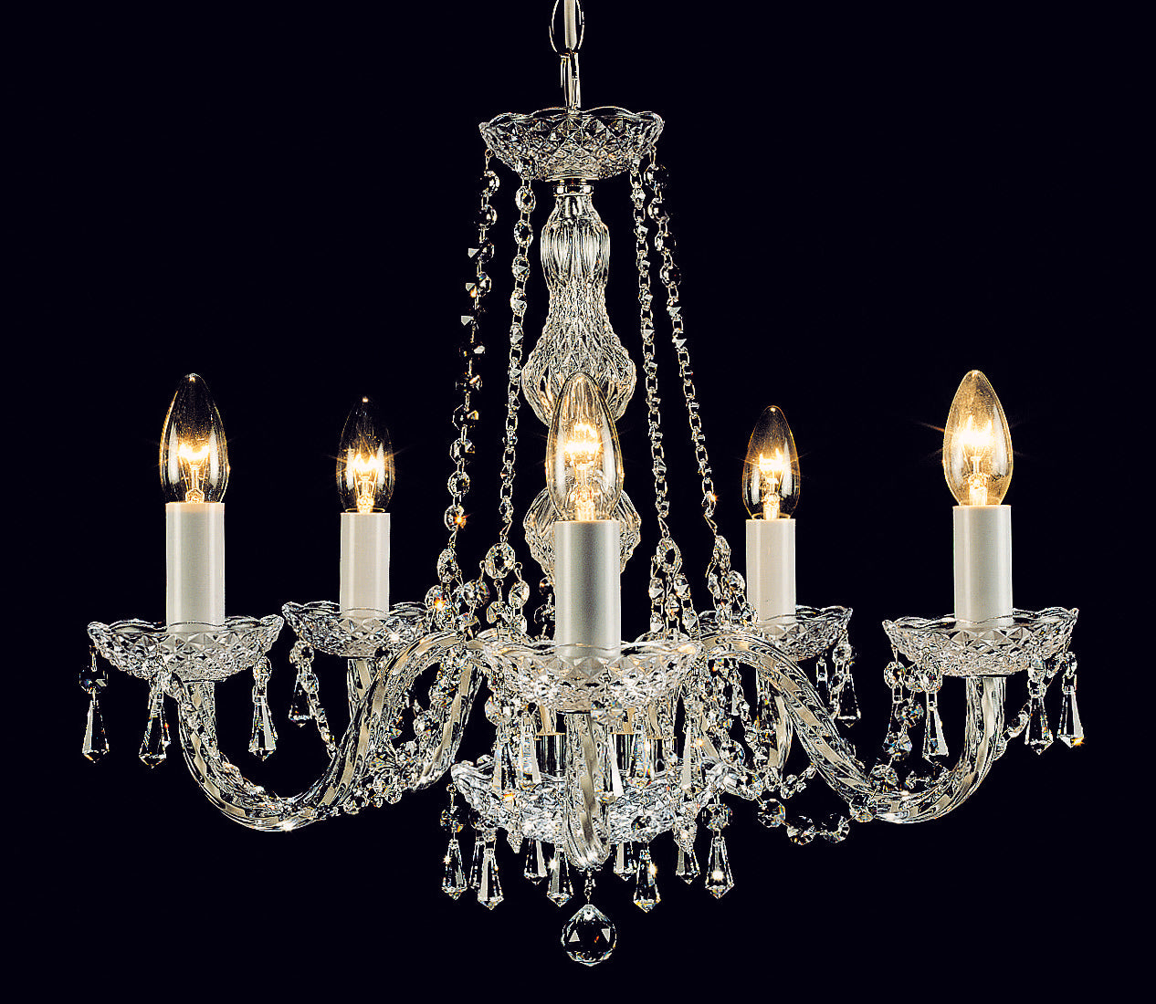 Impex - Modra 5 Light Crystal Chandelier