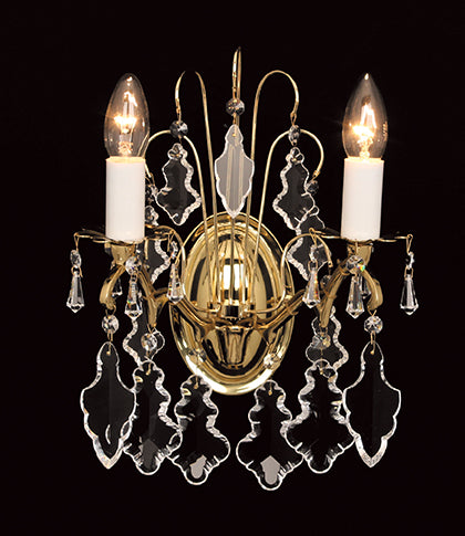 Impex - Louvre 2 Light - Polished Brass