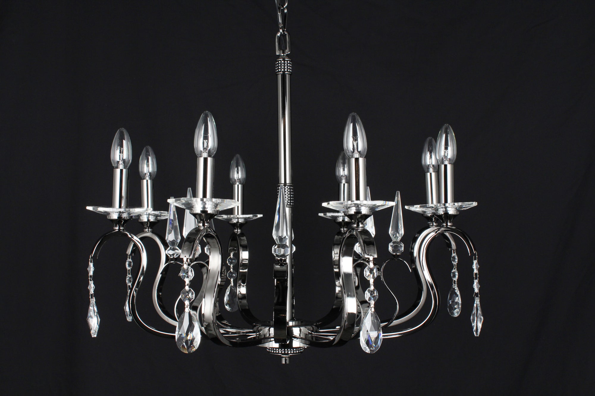 Impex - Rhinestone 8 Light - Gunmetal