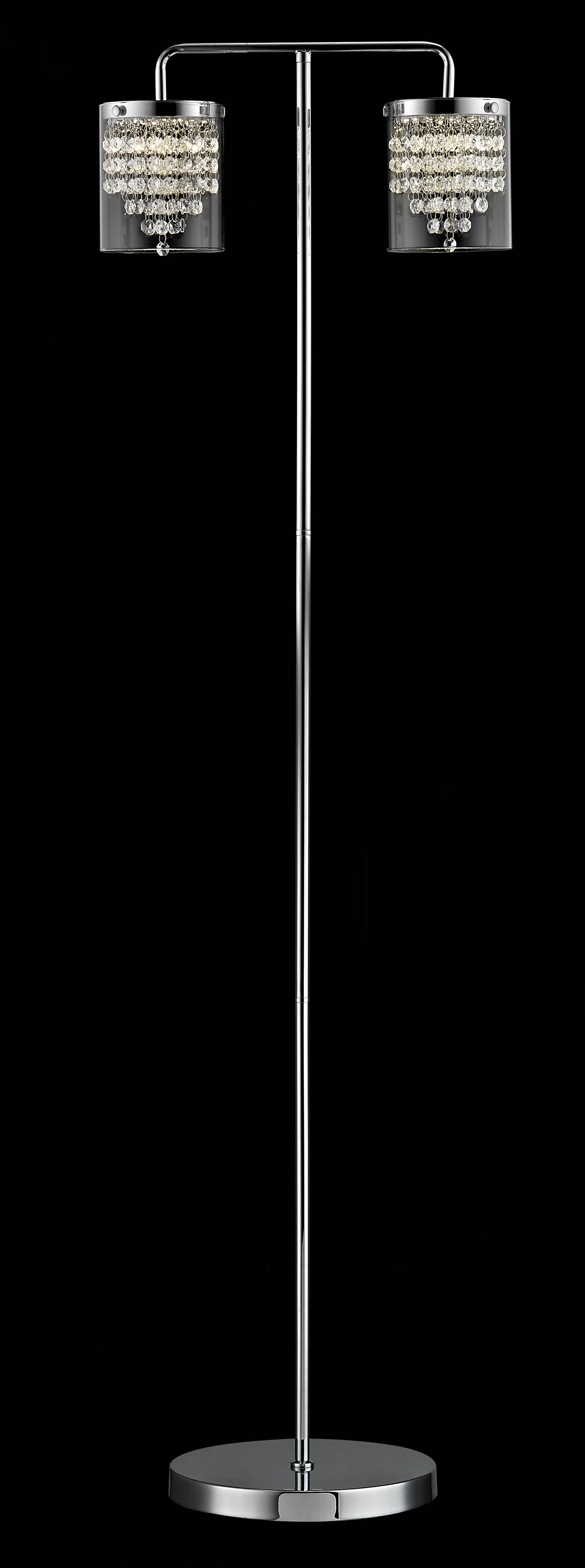 Impex - Florina Floor Lamp - Chrome