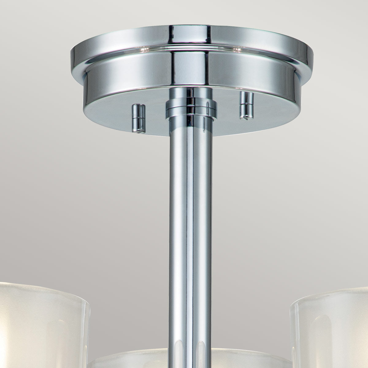 Hinkley - Meridian 3 Light Semi-Flush - Polished Chrome