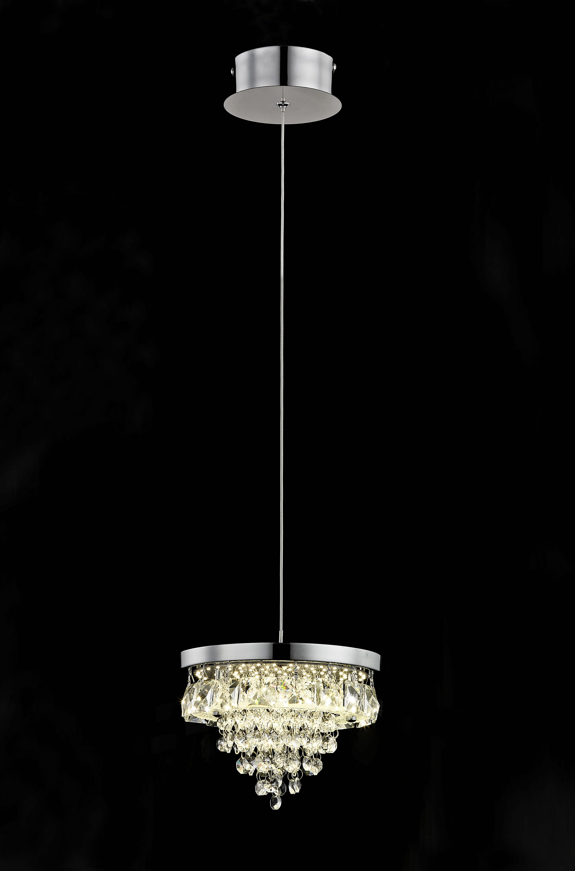 Impex - Essonne 1 Light Pendant - Chrome