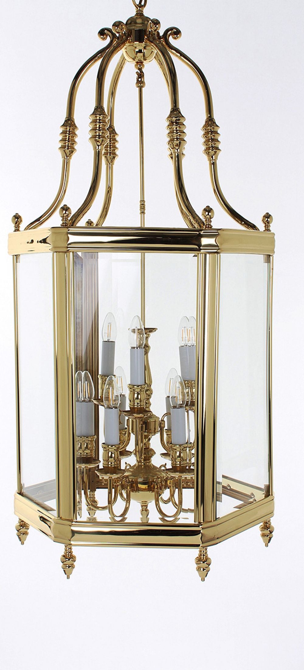 Impex - Regal Bevel 9 Light - Polished Brass