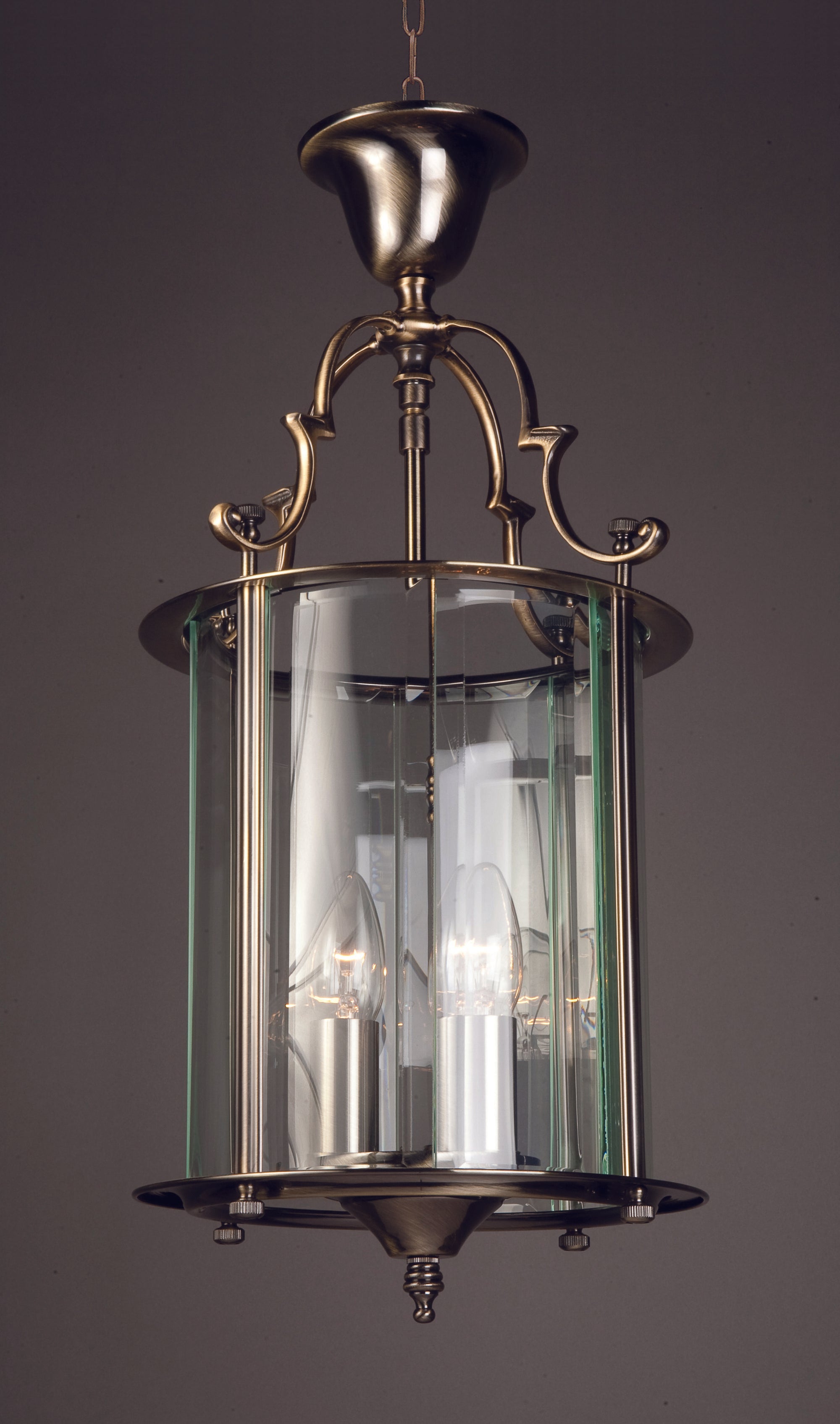 Impex - Colchester 9" 3 Light - Antique Brass