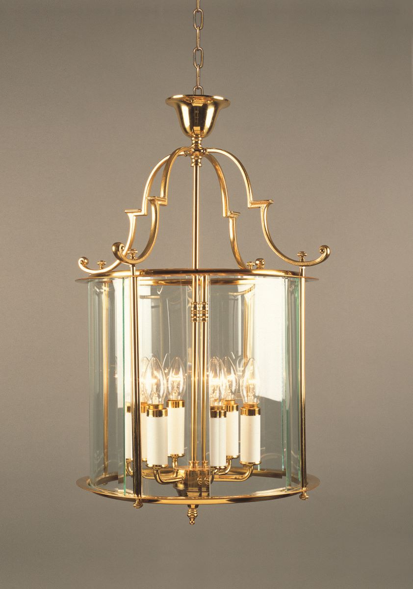 Impex - Colchester 15" 6 Light - Polished Brass