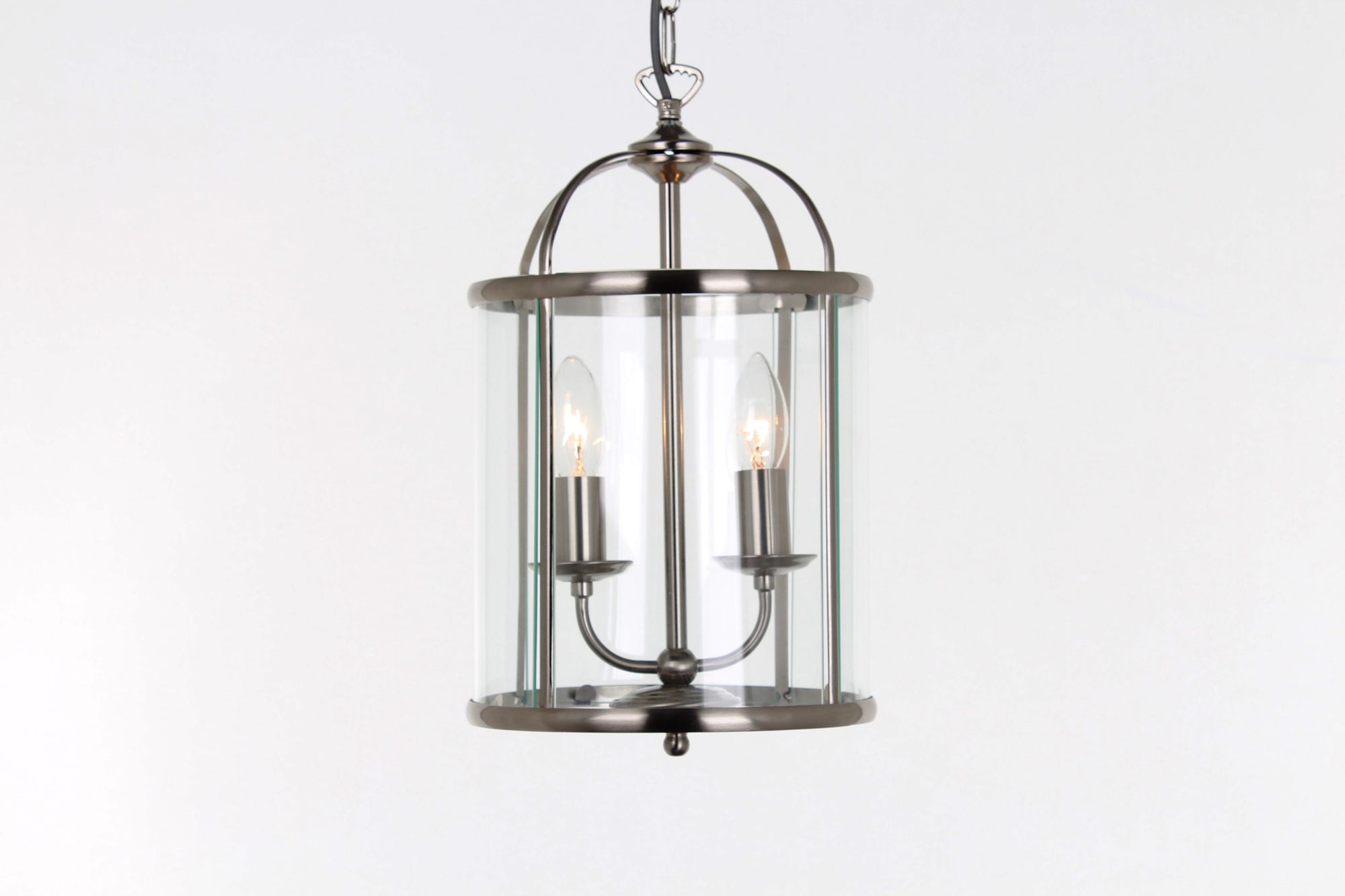 Impex - Orly Round Lantern - Satin Nickel