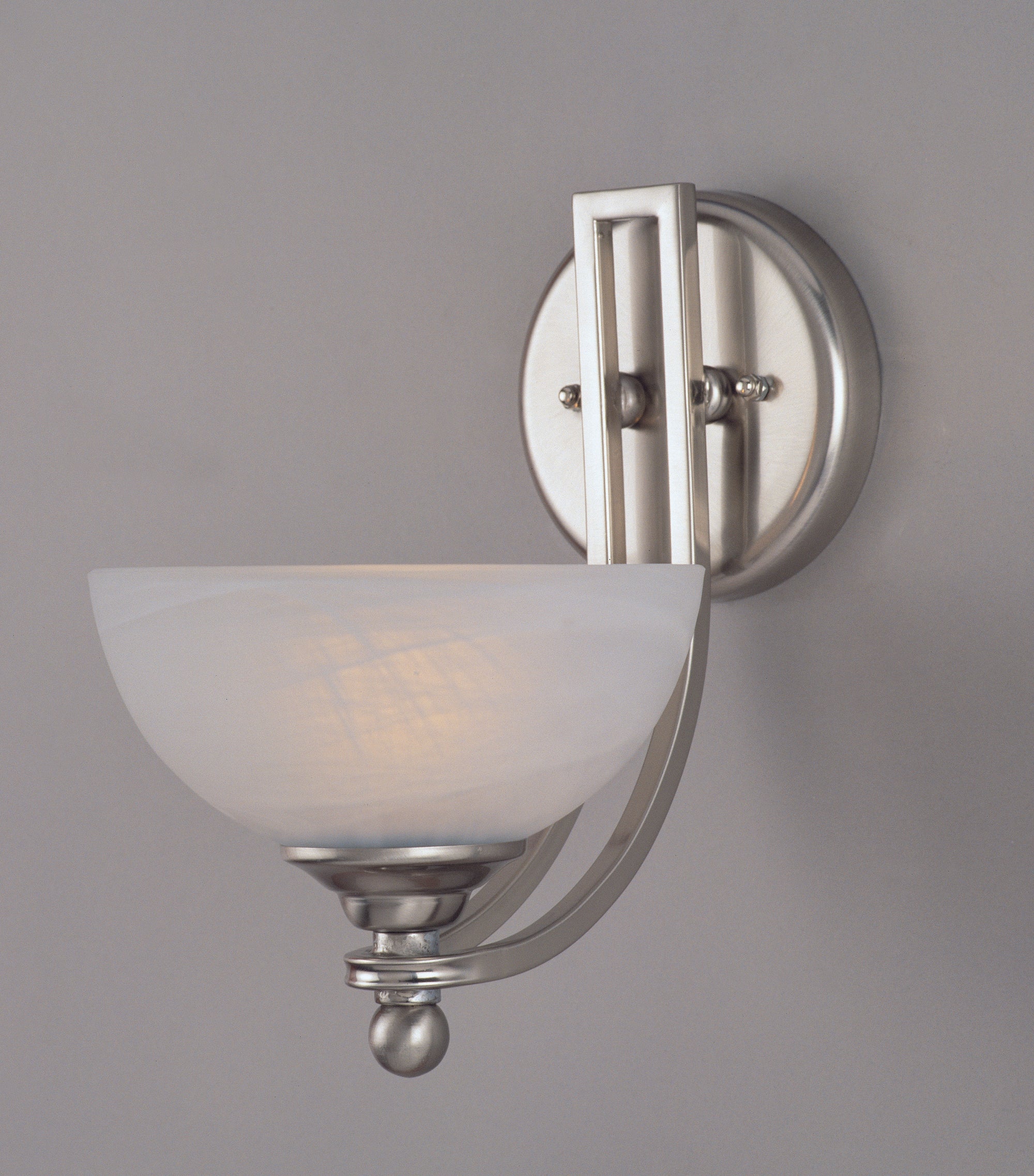 Impex - Texas 1 Light Wall Light - Satin Nickel