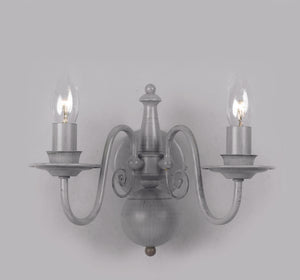 Impex - Bologna Flemish Wall Light - Grey