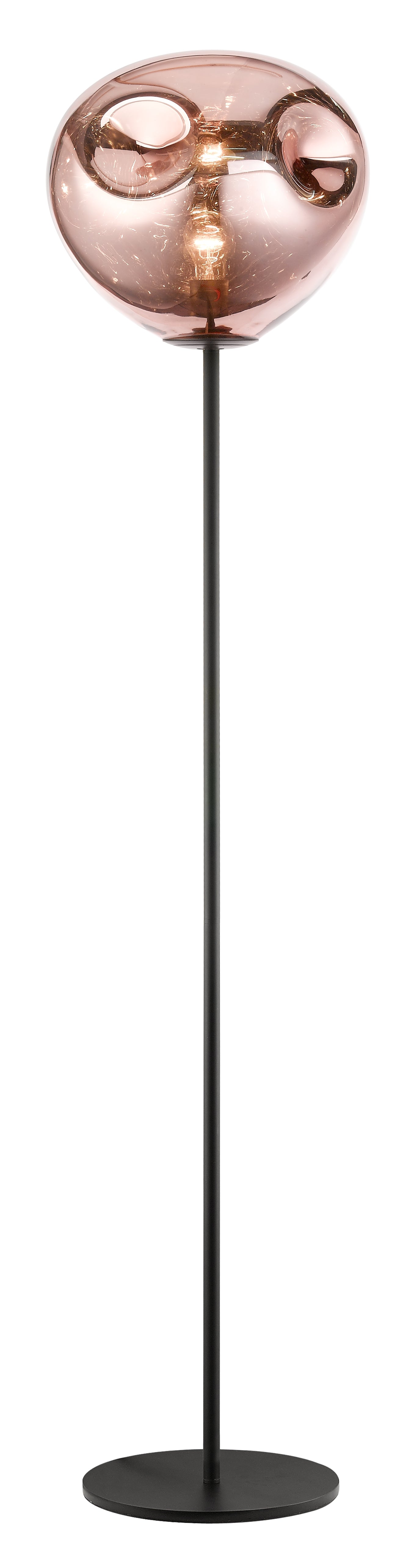 Impex - Nina Floor Lamp - Copper/Black