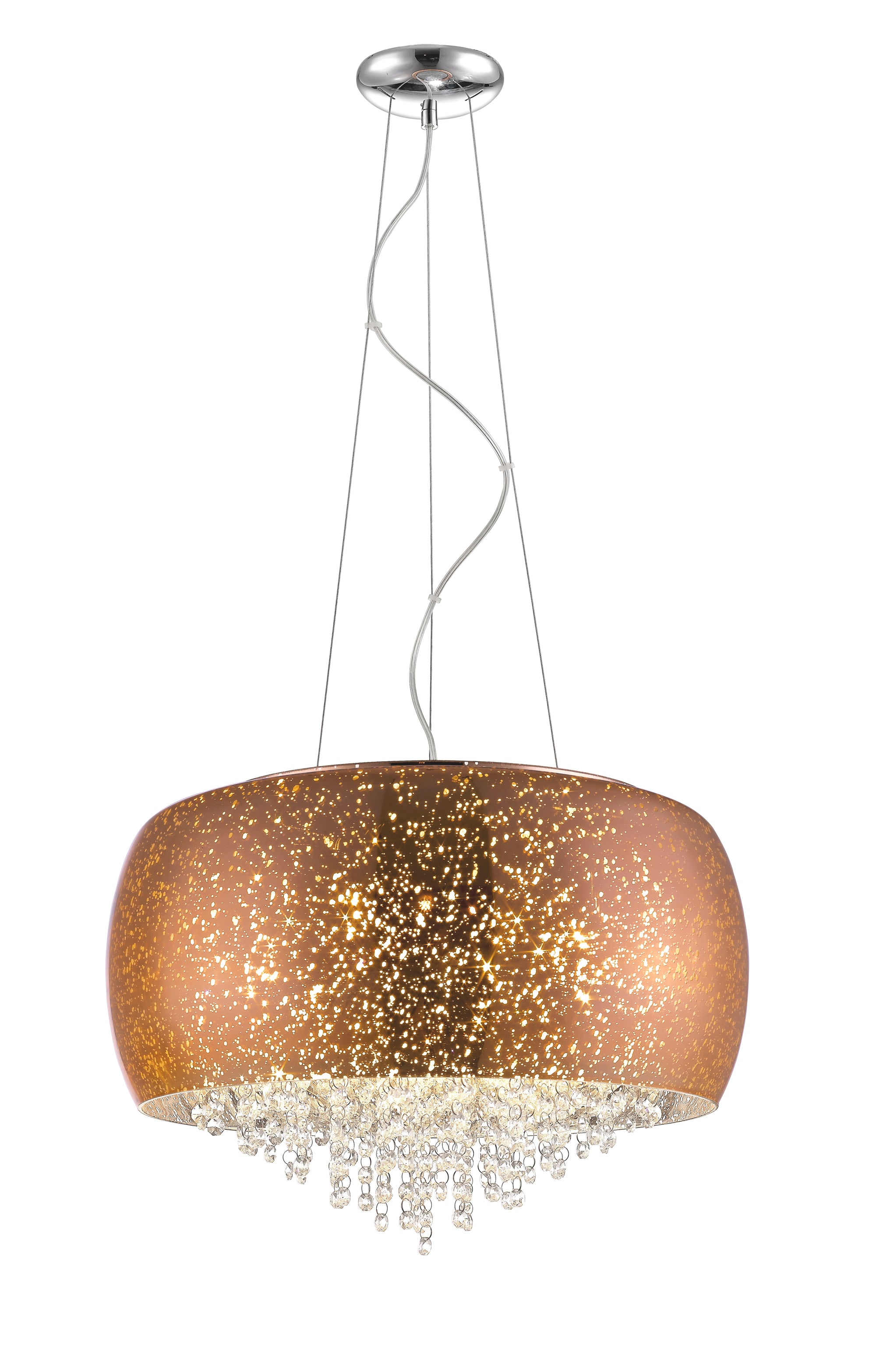 Impex - Luna 5 Light Crystal - Copper