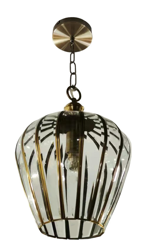 Impex - Porto 1 Light Lantern - Antique Brass