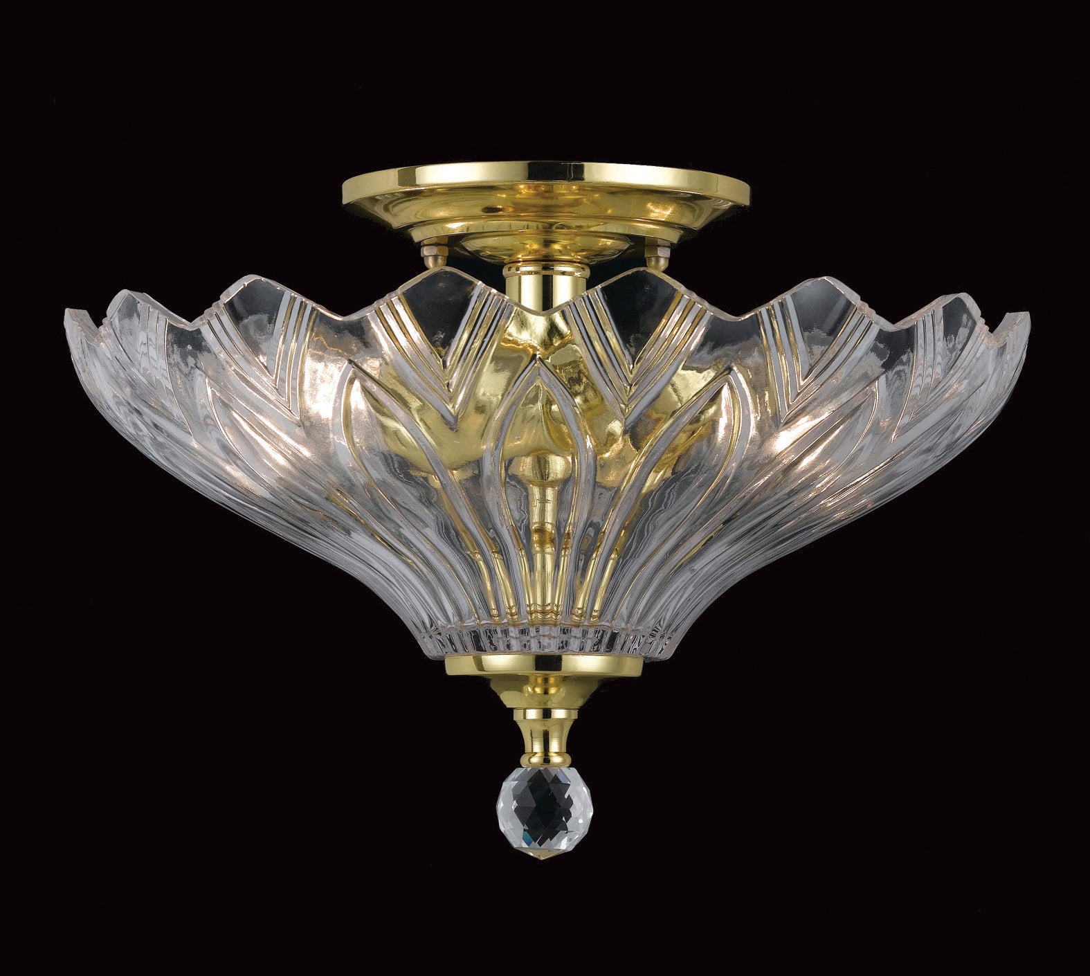 Impex - Dallas Semi Flush - Polished Brass