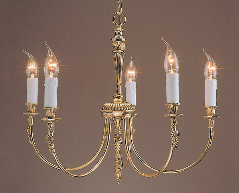 Impex - Richmond 5 Light - Polished Brass