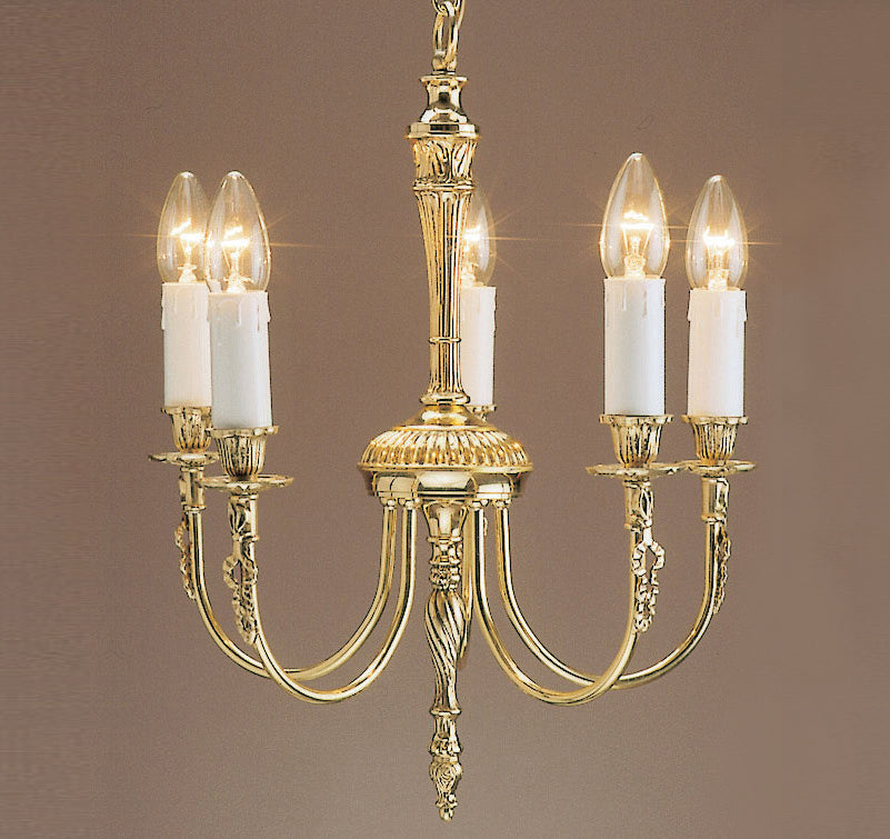 Impex - Richmond 5 Light - Polished Brass